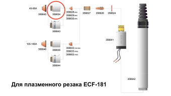 Держатель форсунки Elettro арт. 356634 45-85А