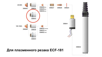 Держатель форсунки Elettro арт. 356643 45-85А