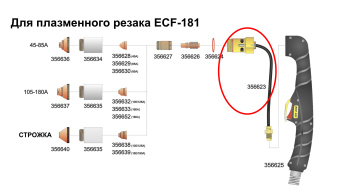 Головка горелки ECF-181 Elettro арт. 356623