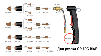 Пластиковая рукоятка арт. 2446 (2445)