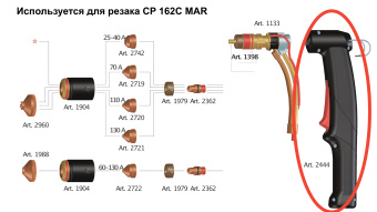 Пластиковая рукоятка арт. 2444