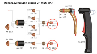 Электрод 20-130А арт. 2362 (5 шт)
