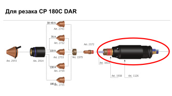 Головка резака арт. 1126 для CP 180C DAR